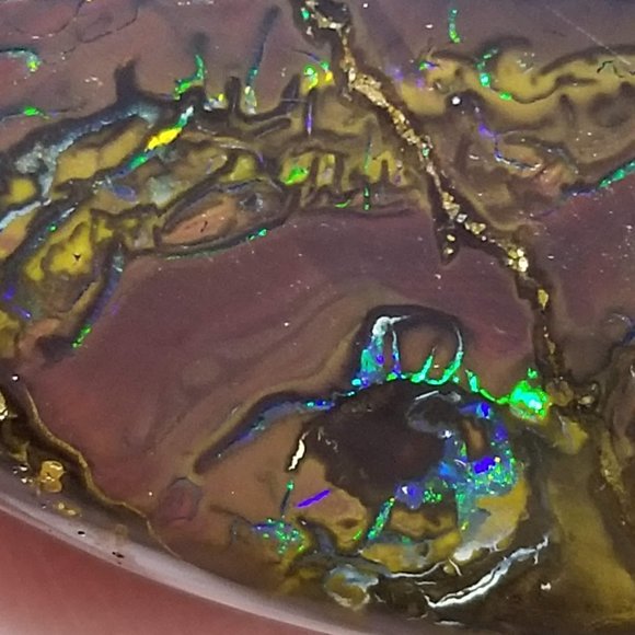 Large Australian Koroit Drilled Opal pendant stone * DPO22P4 - Picture 15 of 17